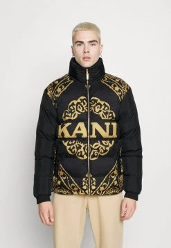 Acquistare 🌟 Karl Kani RETRO REVERSIBLE PUFFER JACKET UNISEX - Giacca Da Mezza Stagione - Black ❤️