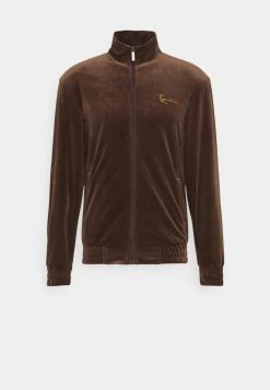 Nuovo 💯 Karl Kani SMALL SIGNATURE JACKET UNISEX - Giacca Sportiva - Brown 🎉