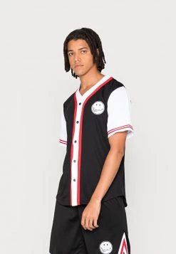 Bilancio 🛒 KARL KANI X SMILEY® OG SCRIBBLE ⚾ BASEBALL 👚 SHIRT - Camicia - Black, Uomo ⭐ -Sconto Karl Kani in Italia 0ba4f63404c142b1878bd49a0d9a80bd