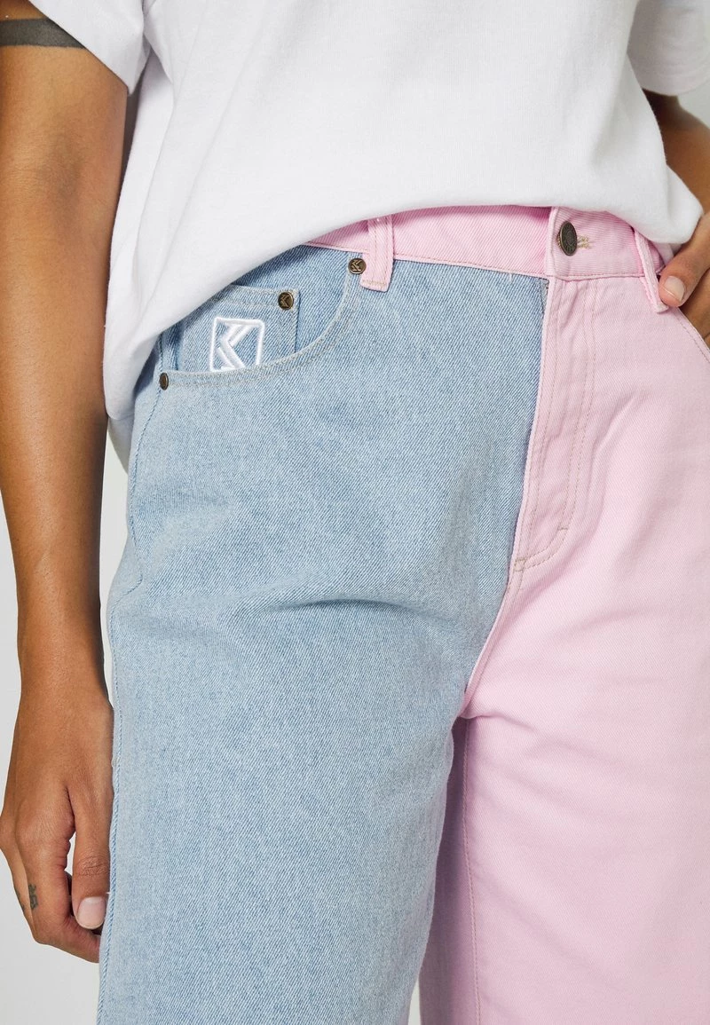 I primi 10 π Karl Kani BLOCK WIDE LEG PANTS - π Jeans Baggy - Rose/blue, Donna π 10 I primi 10 π Karl Kani BLOCK WIDE LEG PANTS - π Jeans Baggy - Rose/blue, Donna π - immagine 8