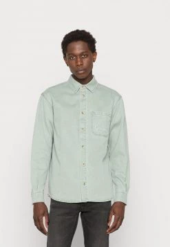 Buono π Karl Kani CHEST SIGNATURE WASHED UNISEX - Camicia - Dark Mint β€οΈ