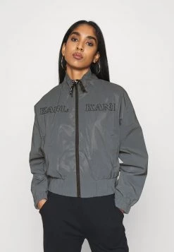 Sconto β€οΈ Karl Kani RETRO REFLECTIVE TRACKJACKET - Giacca Leggera - Black, Donna π€©