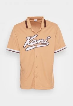 Miglior offerta 😍 Karl Kani VARSITY ⚾ BASEBALL - Camicia - Sand, Uomo 😀 -Sconto Karl Kani in Italia 163c19dcaf8c4f9d8ba70ed75da919aa