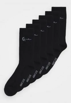 Bilancio π Karl Kani SIGNATURE 𧦠SOCKS 6 PACK - Calze - Black, Uomo π