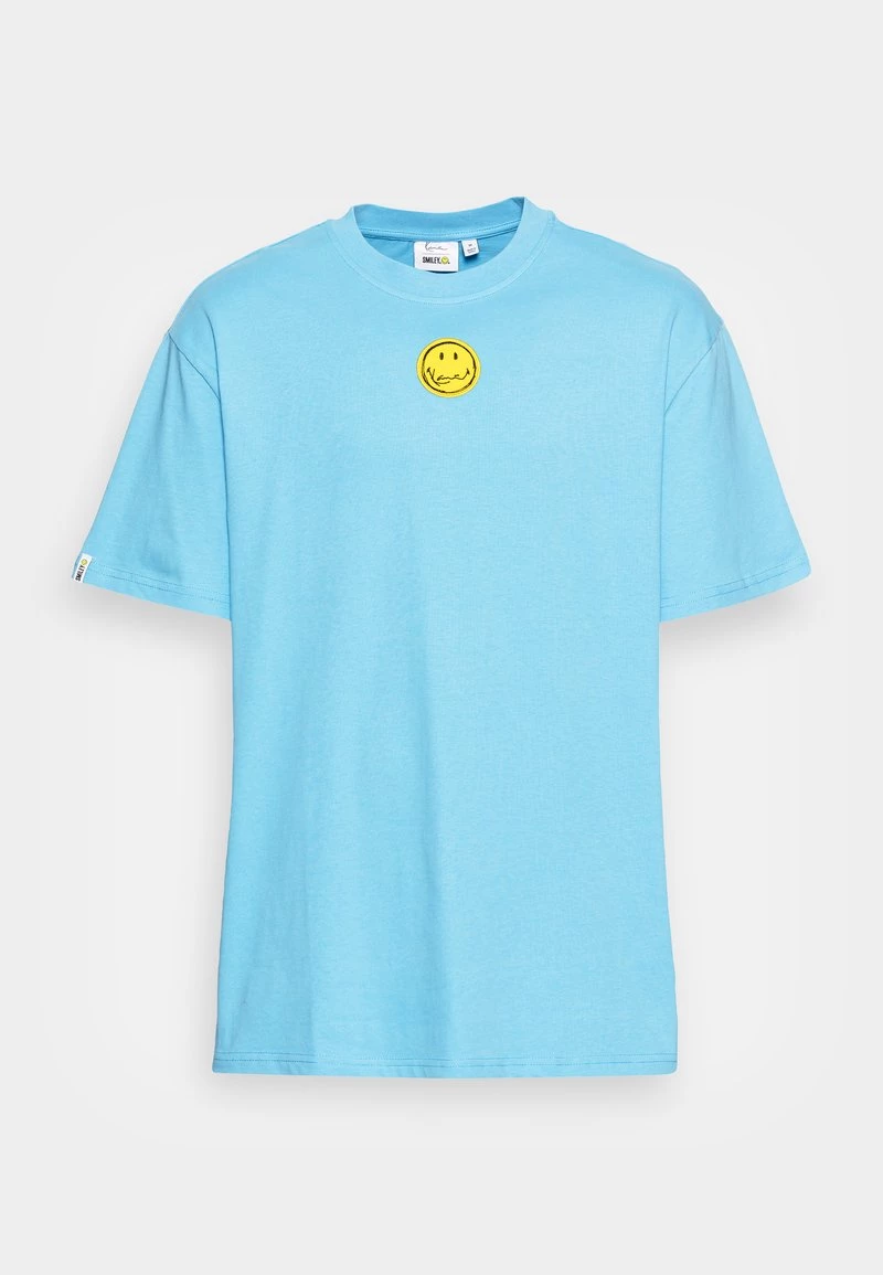 Il più economico ✨ KARL KANI X SMILEY® SMALL SIGNATURE TEE UNISEX - T-shirt Basic - Blue 🔔 6 Il più economico ✨ KARL KANI X SMILEY® SMALL SIGNATURE TEE UNISEX - T-shirt Basic - Blue 🔔 - immagine 4