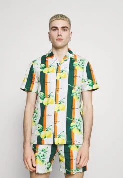 Nuovo ✔️ Karl Kani CHEST SIGNATURE RESORT - Camicia - White, Uomo 👍