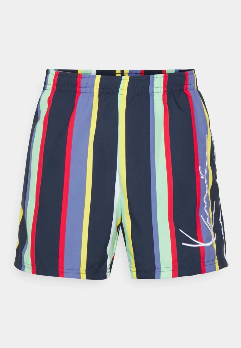 Nuovo π Karl Kani SIGNATURE STRIPE BOARD - Shorts Da Mare - Navi, Uomo π 3 Nuovo π Karl Kani SIGNATURE STRIPE BOARD - Shorts Da Mare - Navi, Uomo π