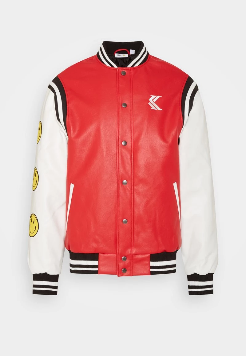 Vendita calda π€© KARL KANI X SMILEY® COLLEGE JACKET - Giacca In Similpelle - Red, Uomo π 8 Vendita calda π€© KARL KANI X SMILEY® COLLEGE JACKET - Giacca In Similpelle - Red, Uomo π - immagine 6