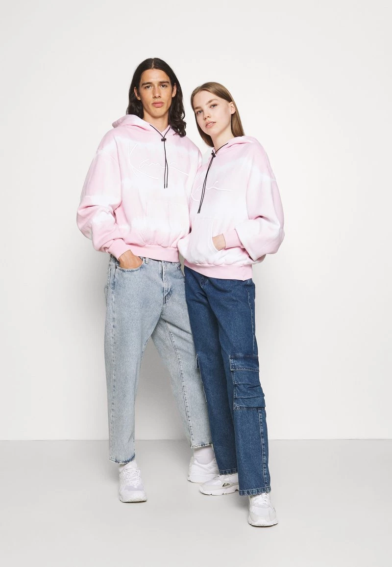 Promo π Karl Kani SIGNATURE TIP DYE HOODIE UNISEX - Felpa Con Zip - Rose π 4 Promo π Karl Kani SIGNATURE TIP DYE HOODIE UNISEX - Felpa Con Zip - Rose π - immagine 2