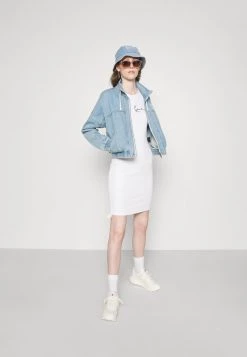 Vendita lampo 🛒 Karl Kani SMALL SIGNATURE GATHERED 👗 DRESS - Tubino - White, Donna 💯 -Sconto Karl Kani in Italia 26bc5e8fc25b4fbdac4ae91411ae5140