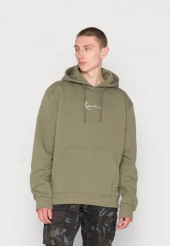 Miglior offerta 🤩 Karl Kani SMALL SIGNATURE ESSENTIAL HOODIE UNISEX - Felpa - Military Green 🥰