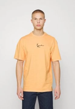Buono 👏 Karl Kani SMALL SIGNATURE WASHED TEE UNISEX - T-shirt Con Stampa - Light Orange 🔔