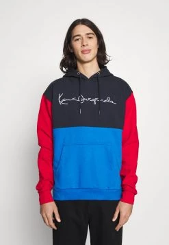 Acquistare π₯° Karl Kani ORIGINALS BLOCK HOODIE UNISEX - Felpa Con Cappuccio - Blue βοΈ