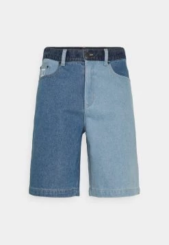 Nuovo π Karl Kani BLOCK UNISEX - Shorts Di π Jeans - Blue π