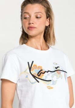 Promo 👏 Karl Kani SIGNATURE FLOWER TEE - T-shirt Con Stampa - White, Donna 🔔 -Sconto Karl Kani in Italia 2aedb035fd3f43e4a449eb43d7be90f8