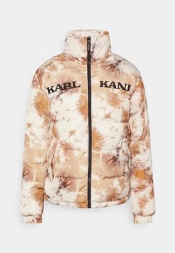 Presa 🔔 Karl Kani RETRO REVERSIBLE TIE DYE PUFFER JACKET UNISEX - Giacca Invernale - Off White ✔️