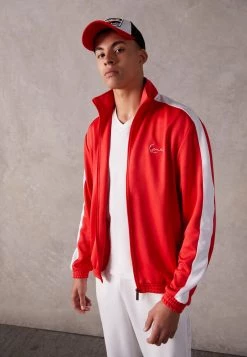 Miglior prezzo ⌛ Karl Kani CHEST SIGNATURE TRACKJACKET - Giacca Sportiva - Red, Uomo 👏