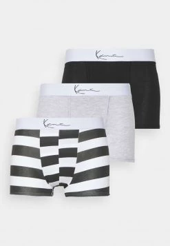Vendita lampo βοΈ Karl Kani SMALL SIGNATURE BOXER BRIEFS 3PACK - Culotte - White/black/mottled Grey, Uomo π
