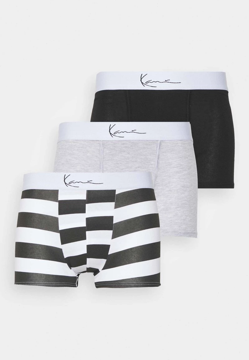 Vendita lampo βοΈ Karl Kani SMALL SIGNATURE BOXER BRIEFS 3PACK - Culotte - White/black/mottled Grey, Uomo π 3 Vendita lampo βοΈ Karl Kani SMALL SIGNATURE BOXER BRIEFS 3PACK - Culotte - White/black/mottled Grey, Uomo π