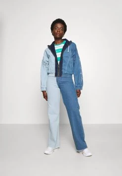 Promo 👏 Karl Kani BLOCK WIDE LEG PANTS - 👖 Jeans A Sigaretta - Blue, Donna 🥰 -Sconto Karl Kani in Italia 2f56e43f9bc646f497dbdccbe66a57f6