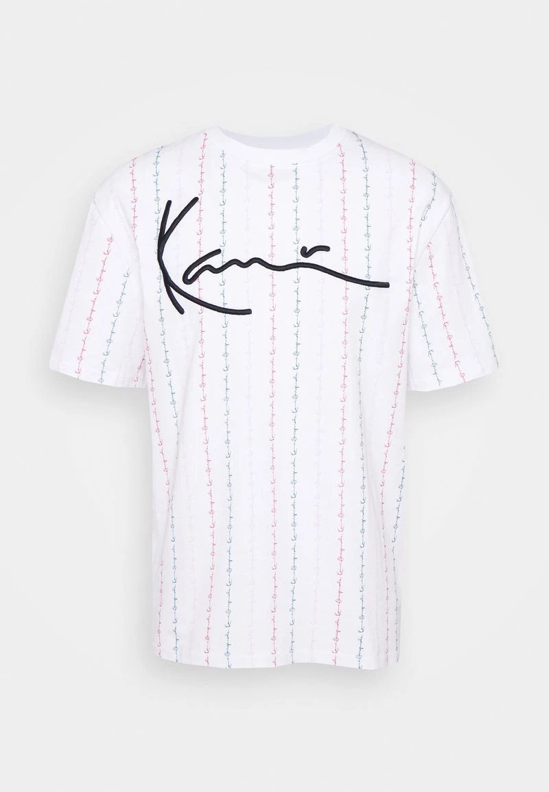 Nuovo di zecca π Karl Kani UNISEX SIGNATURE LOGO TEE - T-shirt Con Stampa - White π 6 Nuovo di zecca π Karl Kani UNISEX SIGNATURE LOGO TEE - T-shirt Con Stampa - White π - immagine 4