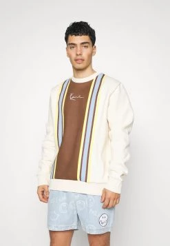 Miglior offerta 👏 Karl Kani SMALL SIGNATURE STRIPE CREW UNISEX - Felpa - Cream 😉 -Sconto Karl Kani in Italia 385380948d2642efae8bfe8653874db2