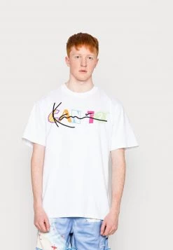 A buon mercato 🥰 Karl Kani SIGNATURE PRINT TEE UNISEX - T-shirt Con Stampa - White 🔥