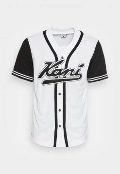 Presa 🔔 Karl Kani VARSITY BLOCK ⚾ BASEBALL UNISEX - T-shirt Con Stampa - White/black 😍 -Sconto Karl Kani in Italia 3889cfd0421446dbb0a2e62b8aeeecde