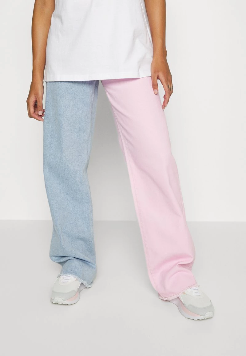 I primi 10 π Karl Kani BLOCK WIDE LEG PANTS - π Jeans Baggy - Rose/blue, Donna π 3 I primi 10 π Karl Kani BLOCK WIDE LEG PANTS - π Jeans Baggy - Rose/blue, Donna π