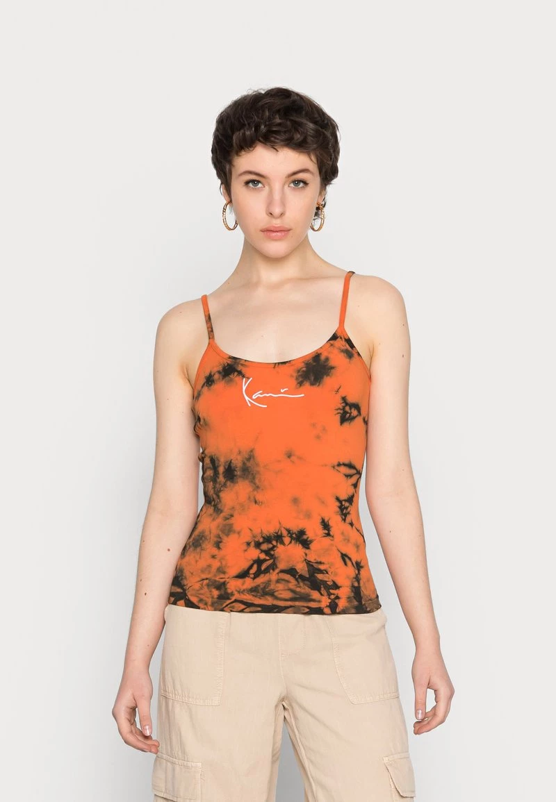 A buon mercato π Karl Kani SMALL SIGNATURE TIE DYE - Top - Black, Donna β 3 A buon mercato π Karl Kani SMALL SIGNATURE TIE DYE - Top - Black, Donna β