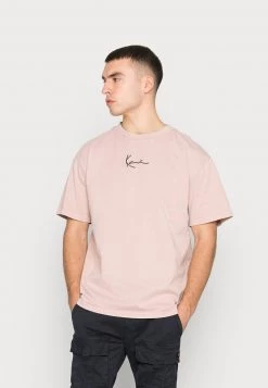 Offerte 😀 Karl Kani SMALL SIGNATURE WASHED TEE - T-shirt Basic - Rose, Unisex ⌛