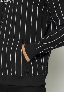 Nuovo di zecca 😀 Karl Kani ORIGINALS PINSTRIPE HOOD UNISEX - Felpa Con Cappuccio - Black 🤩 -Sconto Karl Kani in Italia 48fb02a1ee664d0d824e97bb43bed15b