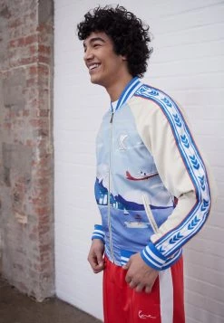 Offerte 😉 Karl Kani MOTIF SOUVENIR JACKET - Giubbotto Bomber - Multicolor, Uomo 🧨