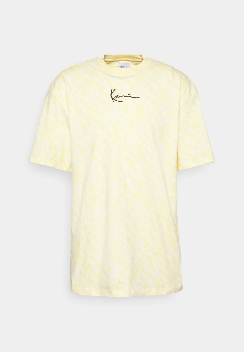 Offerte 💯 Karl Kani SMALL SIGNATURE LOGO TEE UNISEX - T-shirt Con Stampa - Light Yellow ⭐ 3 Offerte 💯 Karl Kani SMALL SIGNATURE LOGO TEE UNISEX - T-shirt Con Stampa - Light Yellow ⭐