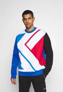 I primi 10 🥰 Karl Kani UNISEX BLOCK CREW - Felpa - Blue 👏