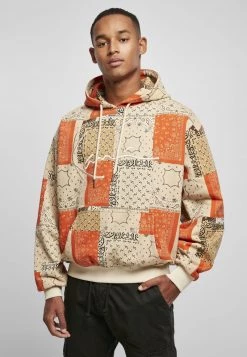 Il più economico 😀 Karl Kani Felpa Con Cappuccio - Beige, Uomo 💯