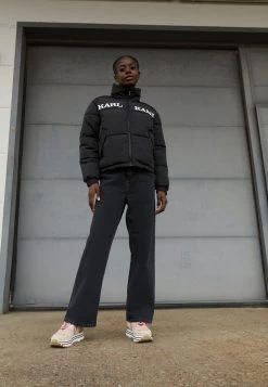 Buono βοΈ Karl Kani RETRO ESSENTIAL PUFFER JACKET - Giacca Invernale - Black, Donna π₯°