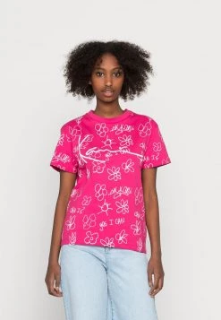 Nuovo di zecca 🌟 Karl Kani SIGNATURE FLOWER TEE - T-shirt Con Stampa - Pink, Donna 🔔