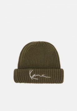 Sconto π Karl Kani SIGNATURE FISHERMAN BEANIE UNISEX - Berretto - Olive β
