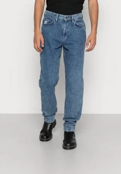 Bilancio π Karl Kani SMALL SIGNATURE TAPERED FIVE POCKET - π Jeans Tapered Fit - Vintage Indigo, Uomo π