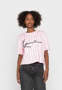 Buono π Karl Kani SIGNATURE CROP TEE - T-shirt Con Stampa - Rose, Donna π
