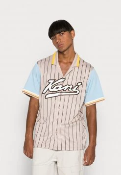 Vendita lampo π Karl Kani VARSITY βΎ BASEBALL π SHIRT UNISEX - Camicia - Light Sand π