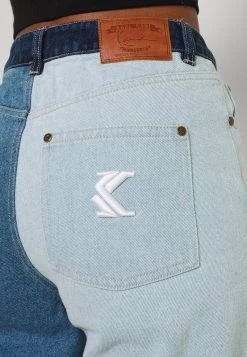 Promo 👏 Karl Kani BLOCK WIDE LEG PANTS - 👖 Jeans A Sigaretta - Blue, Donna 🥰 -Sconto Karl Kani in Italia 6816241fb7a44c07838daae288d94b30