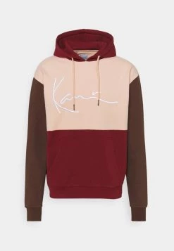 Vendita all'ingrosso β€οΈ Karl Kani SIGNATURE BLOCK HOODIE UNISEX - Felpa - Rose π₯°