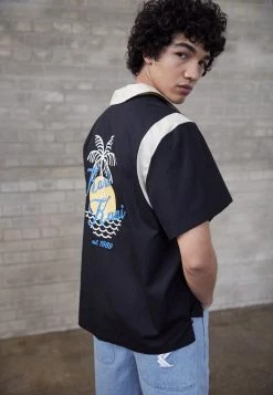 Vendita lampo π Karl Kani BOWLING π SHIRT - Camicia - Black, Uomo β