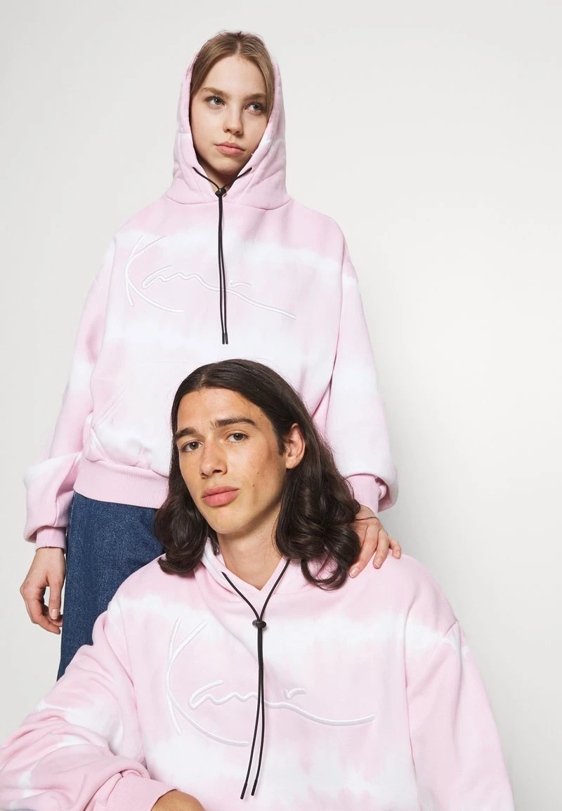Promo π Karl Kani SIGNATURE TIP DYE HOODIE UNISEX - Felpa Con Zip - Rose π 6 Promo π Karl Kani SIGNATURE TIP DYE HOODIE UNISEX - Felpa Con Zip - Rose π - immagine 4