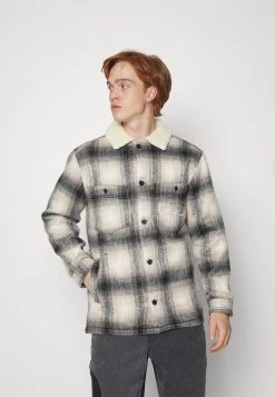 I primi 10 ⌛ Karl Kani CHEST SIGNATURE JACKET UNISEX - Giacca Da Mezza Stagione - Beige 😍