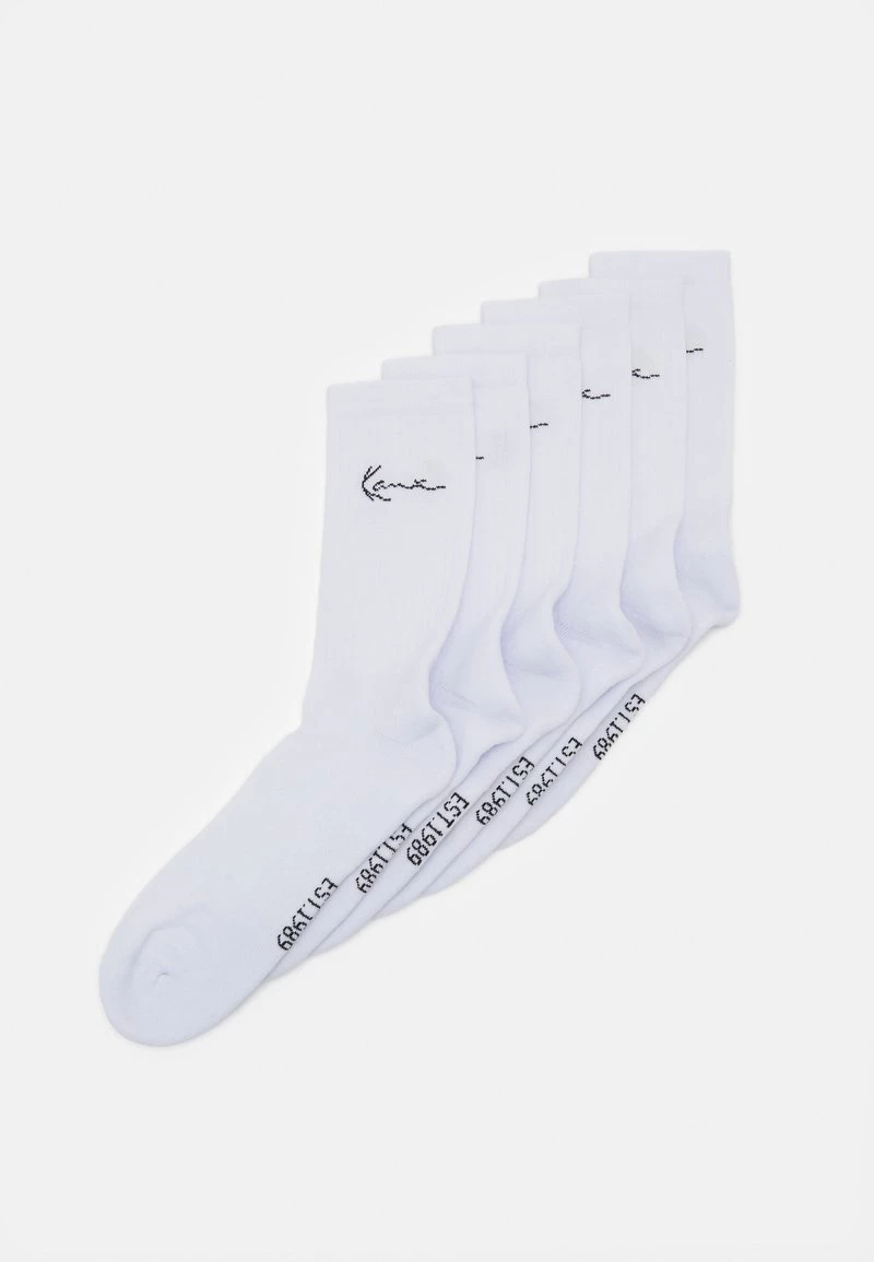 Promo π Karl Kani SIGNATURE 𧦠SOCKS 6 PACK - Calze - White, Uomo π 3 Promo π Karl Kani SIGNATURE 𧦠SOCKS 6 PACK - Calze - White, Uomo π