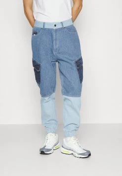Presa π₯ Karl Kani BLOCK PANTS - π Jeans Tapered Fit - Blue, Uomo π€©