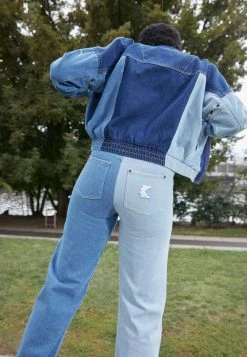 Promo 👏 Karl Kani BLOCK WIDE LEG PANTS - 👖 Jeans A Sigaretta - Blue, Donna 🥰 -Sconto Karl Kani in Italia 8246fa8b96ff4e7eb025525409d8e8f0